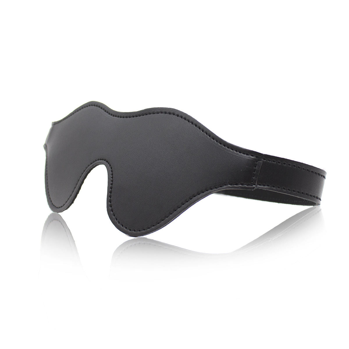 Women's Velcro Three-dimensional Leather Eye Mask Couple Toys