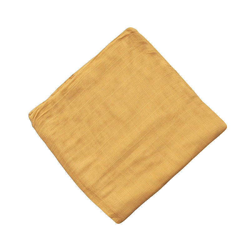 Solid-color Double-layer Gauze Bath Towel