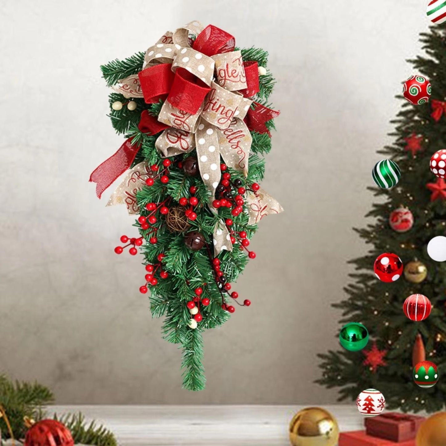 A Christmas Door Hanging Christmas Decorations Holiday Accessories Birthday Party Supplies