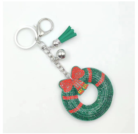 Christmas Series Hot Rhinestone Key Chain Accessories