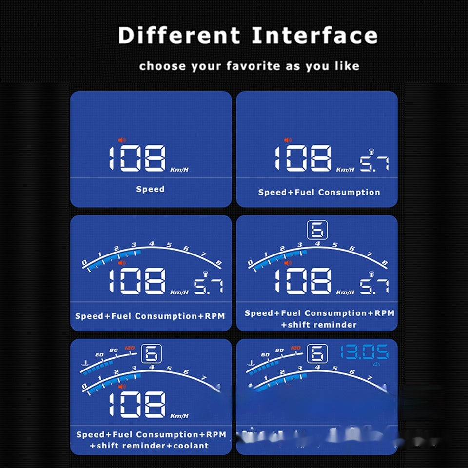 HD Non-fuzzy Compatibility Best 58 Screen Head-up Display