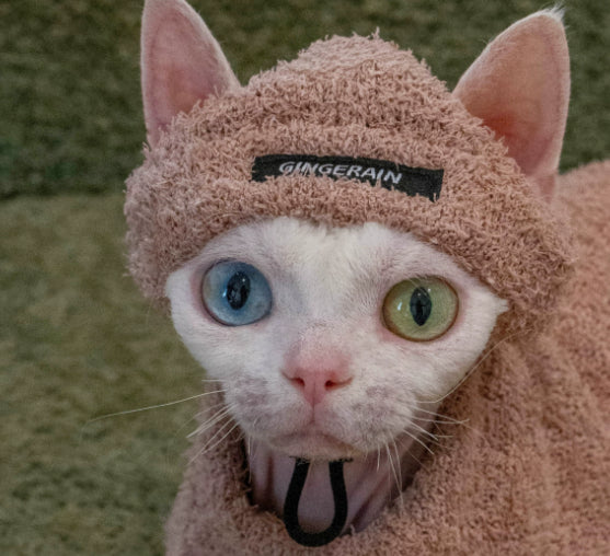 Winter Warm Pet Hat Plush Headwear