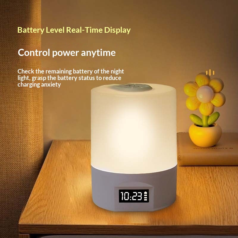 Clock Charging Patting Baby Feeding Bedroom Night Light