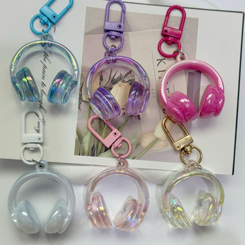 Personalized Small Earphone Pendant Mobile Phone Charm Keychain