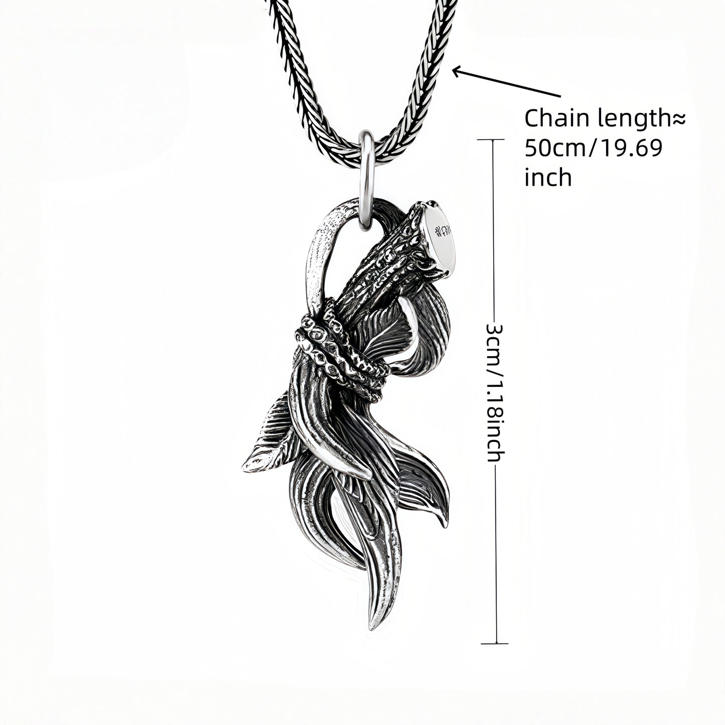 Antique Twisted Rope Wrap Wing Branch Pendant Necklace For Men Women, Copper Plated Silver Vintage Textured Gothic Nature Biker Street Jewelry Gift