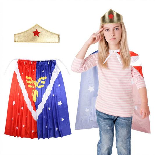 Heroine Costume Accessory Set, Colorful Superhero Bracelets And Masks, Cool Party Accessories For Girls And Women—Party Accessory Set