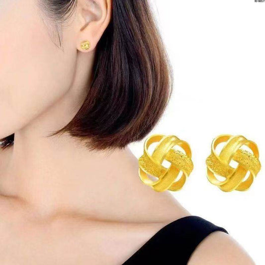 New Lucky Ruyi Knot Stud Earrings, Fashionable Simulated Ornament Ear Accessories For Women, Stylish Earrings Perfect As Gifts For Girlfriends