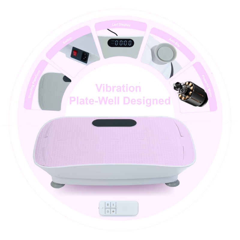 Silent Vibration Platform Crazy Fitness Massage 10 Frequency Weight Loss  Fat Burner Body Shaking Machine For Unisex Pi Nk