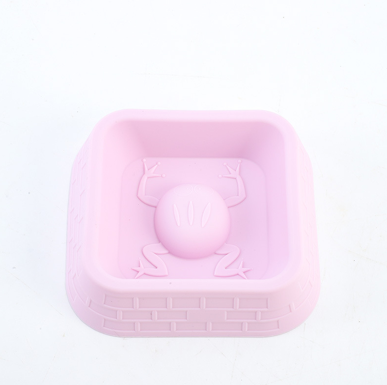 Silicone Pet Slow Food Bowl-Pink-Silicone-1 piece