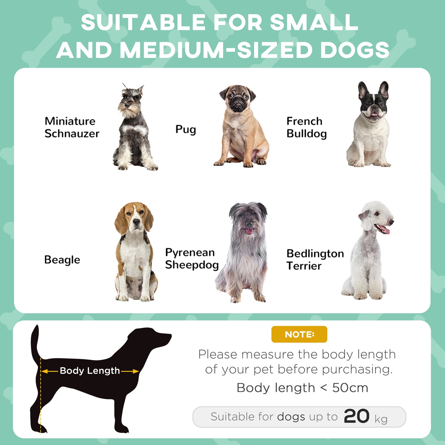 PawHut Cooling Raised Pet Bed W/ Washable Breathable Mesh, For Small Medium Dogs, 76 X 61 X 69.5cm - Light Grey