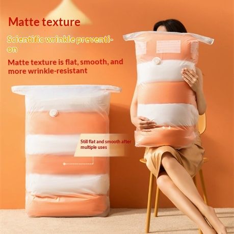 No-Pump Vacuum Compression Bags for Home Use - Space Saving Storage Sacks for Clothing Bedding and Travel Packing