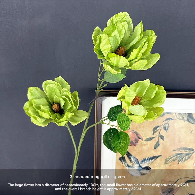 Artificial Magnolia Flowers For Home And Shop Window Wedding Decorations