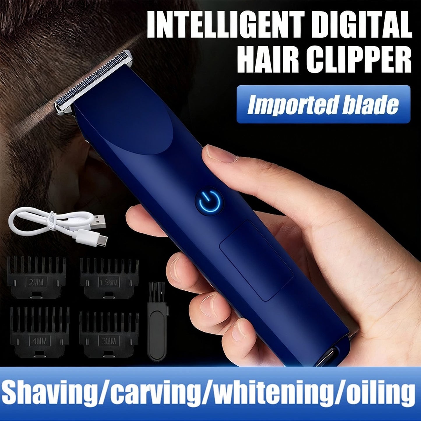 Hair Clippers Beard Trimmer Cutting For Men's Cordless Barber Shaving Machine