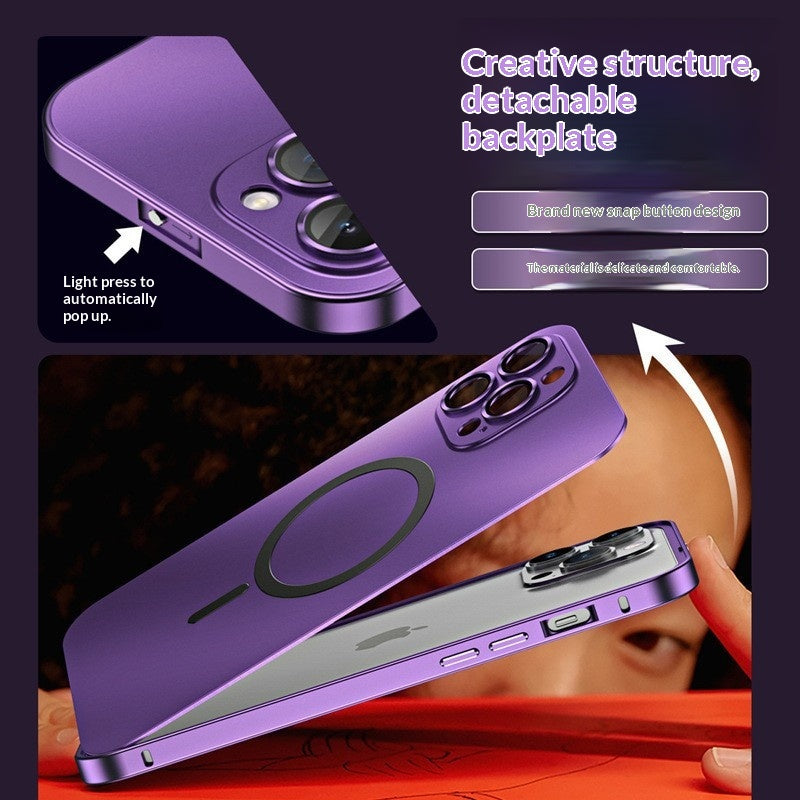 Full-coverage Phone Case With A Magnetic Snap Closure For Wireless Charging