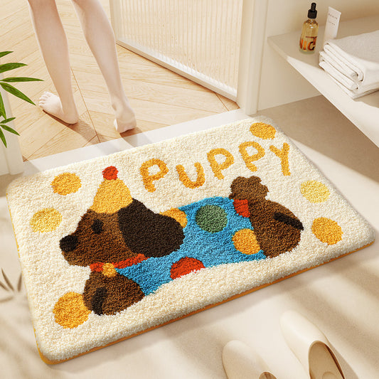 Thickened Faux-cashmere Bathroom Bath Mat