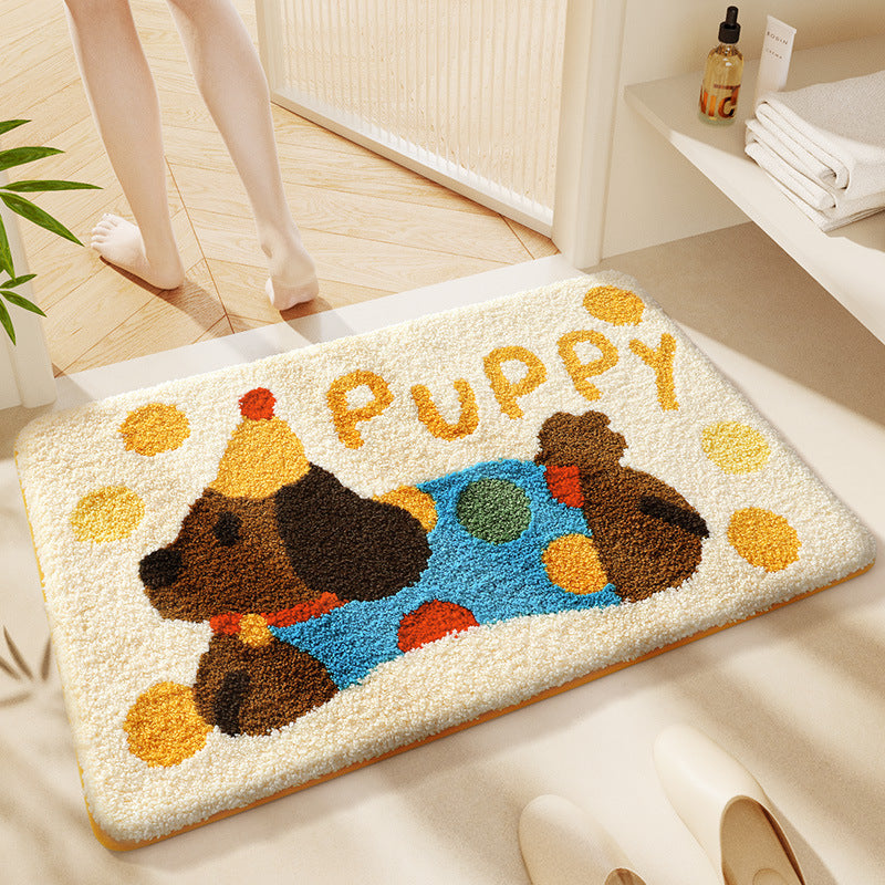 Thickened Faux-cashmere Bathroom Bath Mat