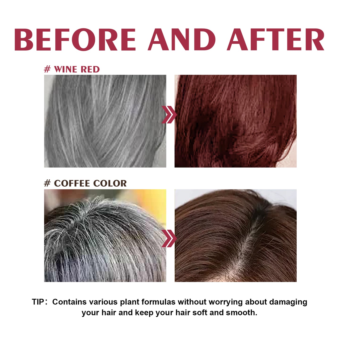 EELHOE Black Hair Shampoo Series, Gentle, Non-Irritating And Moisturizing Scalp Easily Changing Color Hair Shampoo