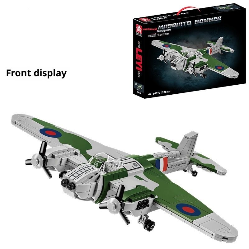 Building Blocks Airplane Series Model Mosquito Bomber Children's Toys