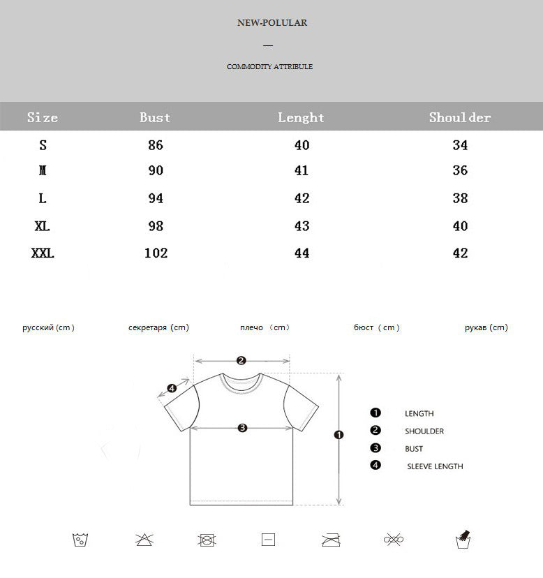 Cross-border T-shirt Women's Short Sleeve Wish Best-selling In Stock TEMU