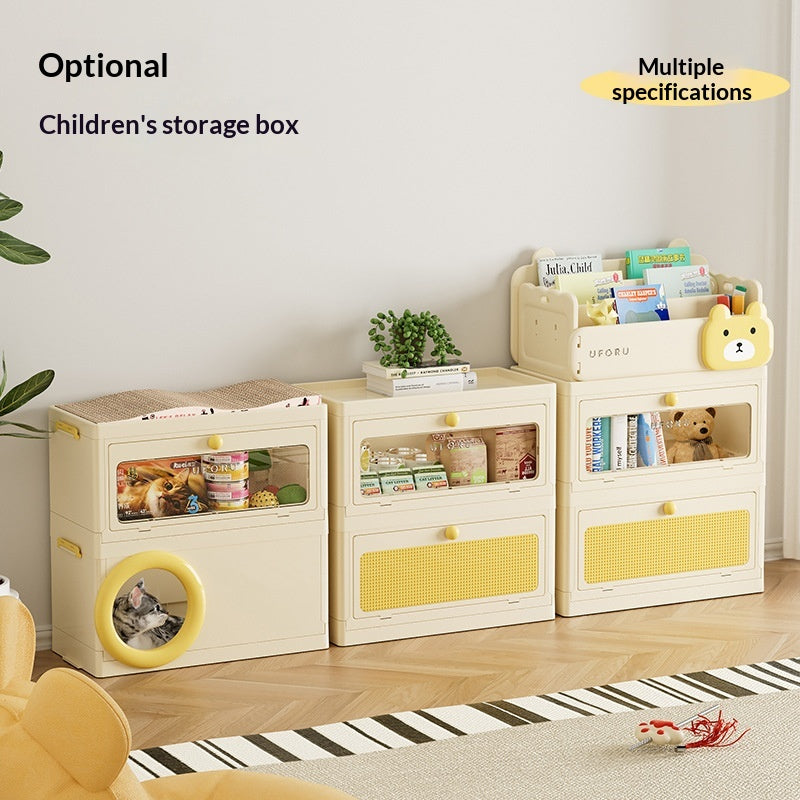 Multi-functional Pet Storage Box With A Cat Scratcher