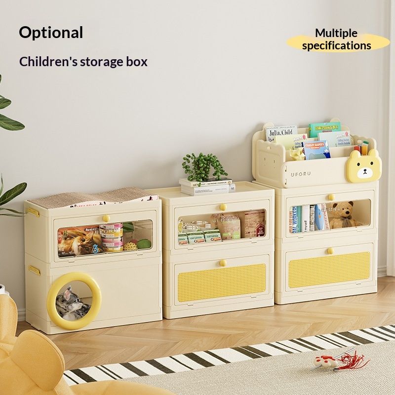 Multi-functional Pet Storage Box With A Cat Scratcher