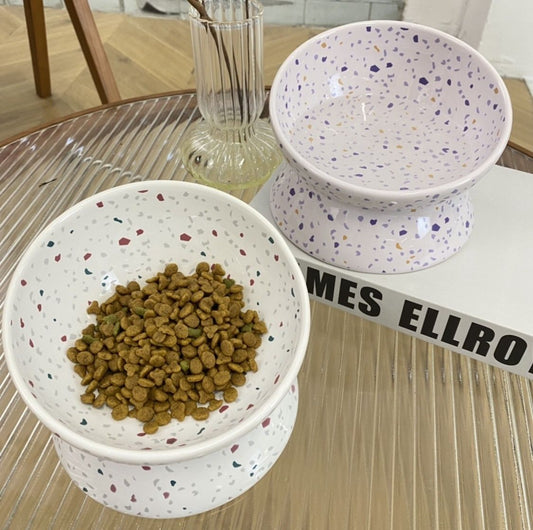 Ceramic Cat Bowl Dog Food Dish
