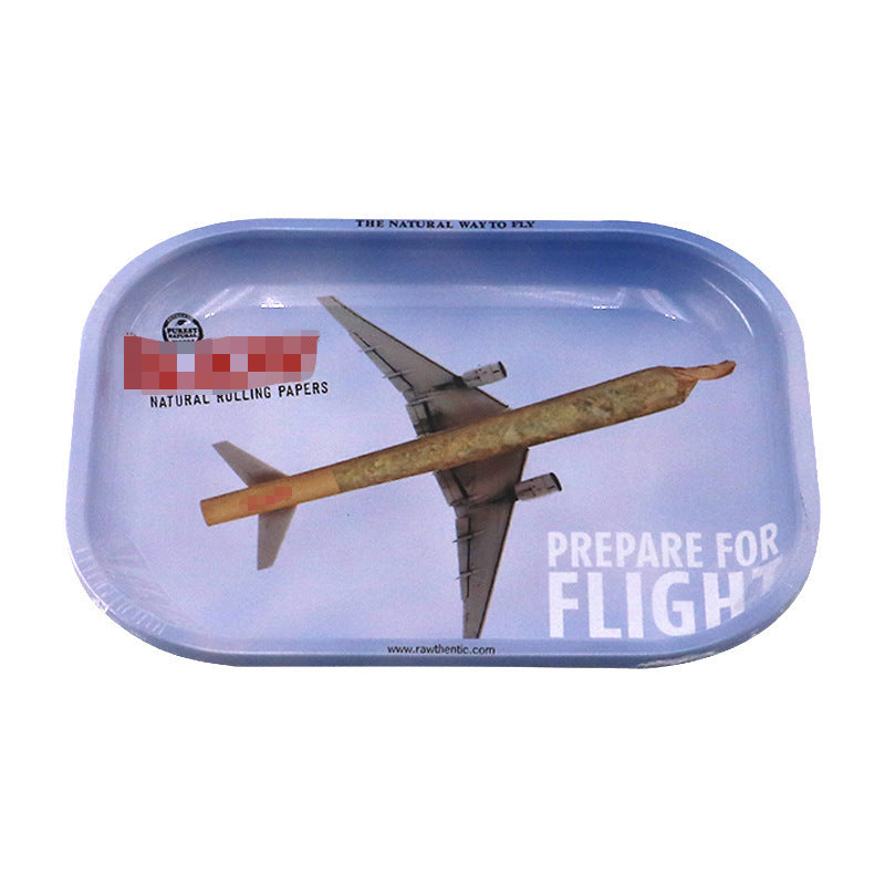 Storage Cigarette Tray Metal Smoking Set Accessories