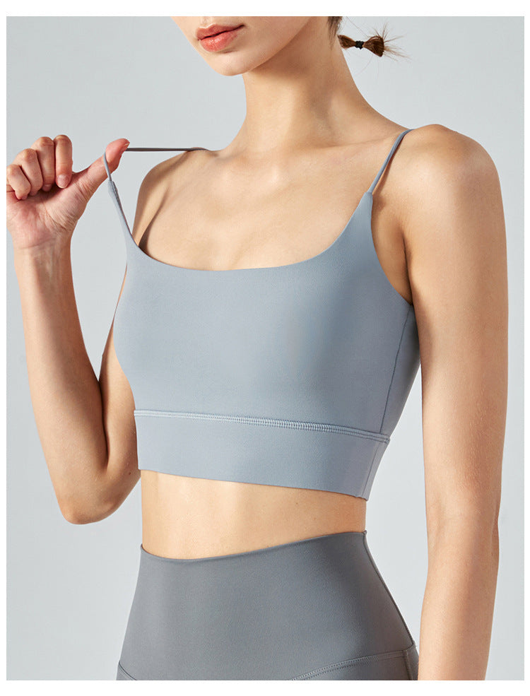 Thin Shoulder Beauty Back Exercise Vest With Chest Pad Female Yoga European And American Style Sling Workout Underwear