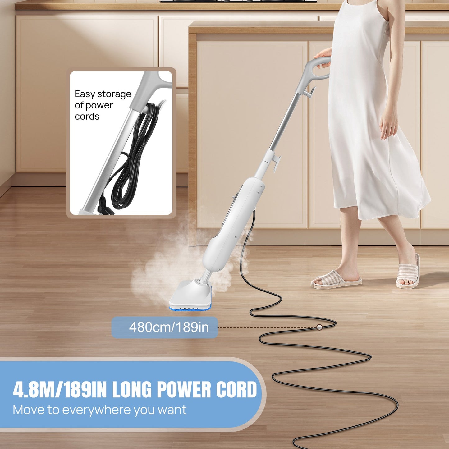 12 In 1 Steam Mop Hot Cleaner Floor Carpet Window Washer Hand Steamer Home 5000W