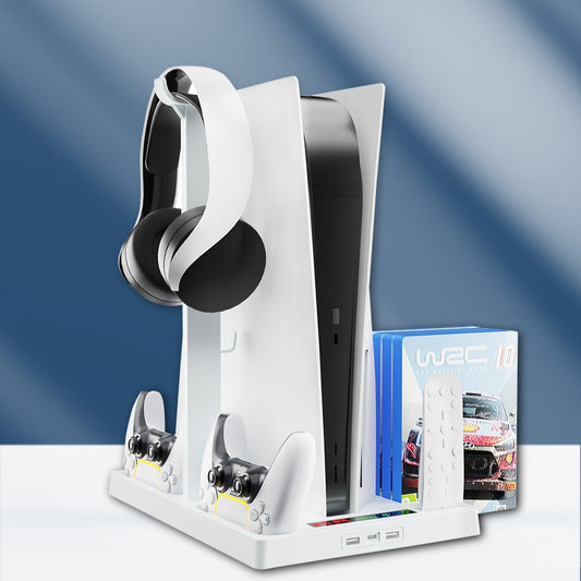 Universal Multi-Function Cooling Stand For Desktops With A Storage Tray