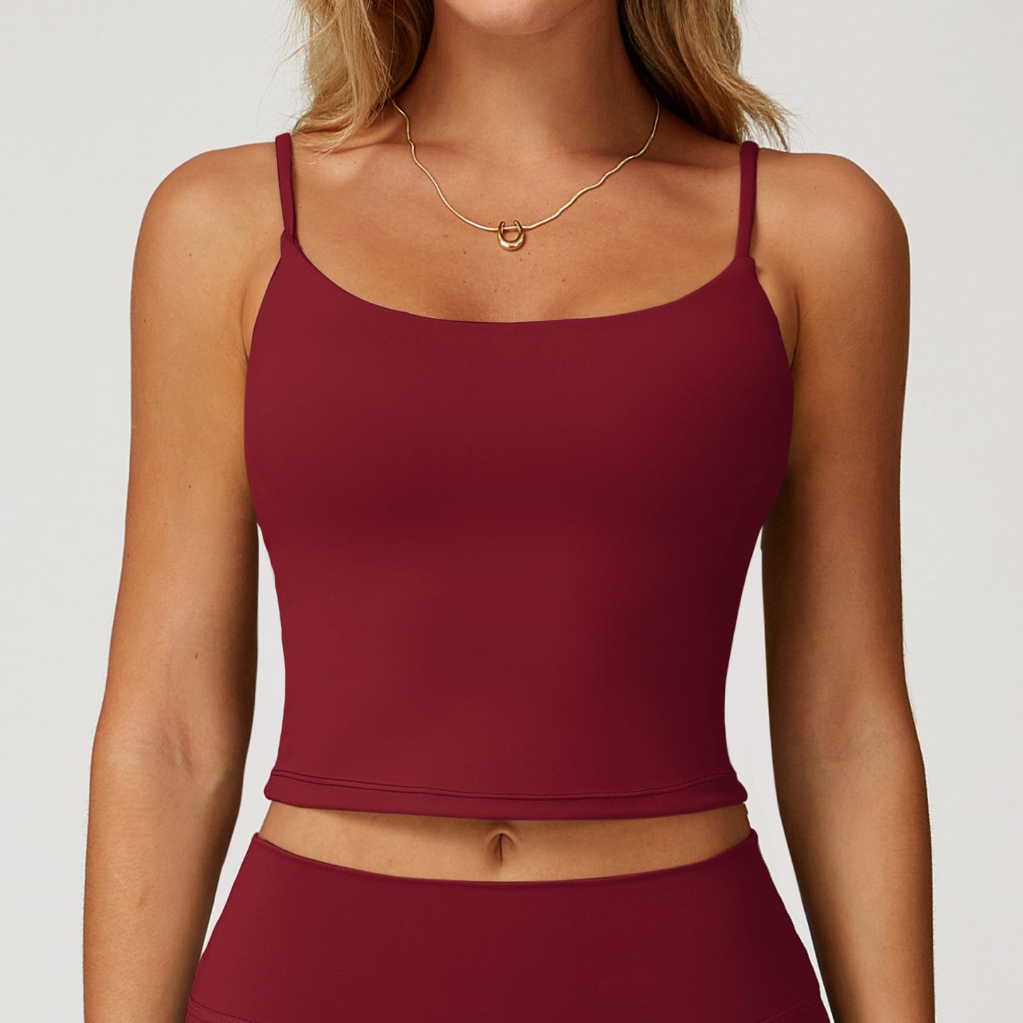 Brushed Yoga Vest Hollow Beauty Back Double-shoulder Strap Ladies