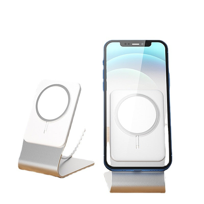 Aluminum Alloy Mobile Phone Wireless Charging Stand Convenient Magnetic Suction
