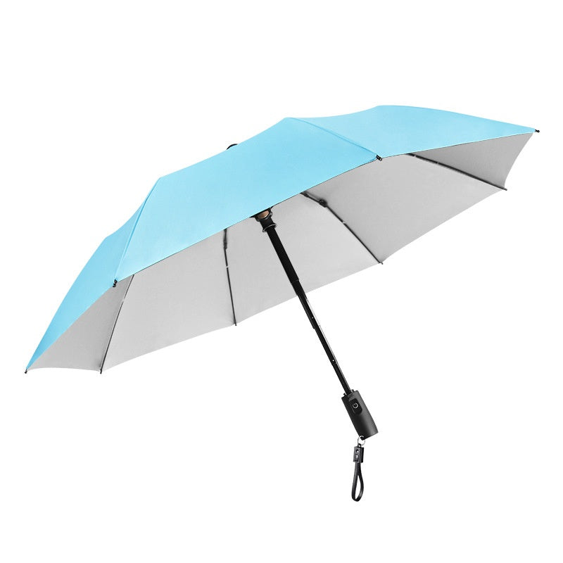 Cooling Folding Umbrella Advanced Sense Sunshade Charging Vinyl Sun Protective