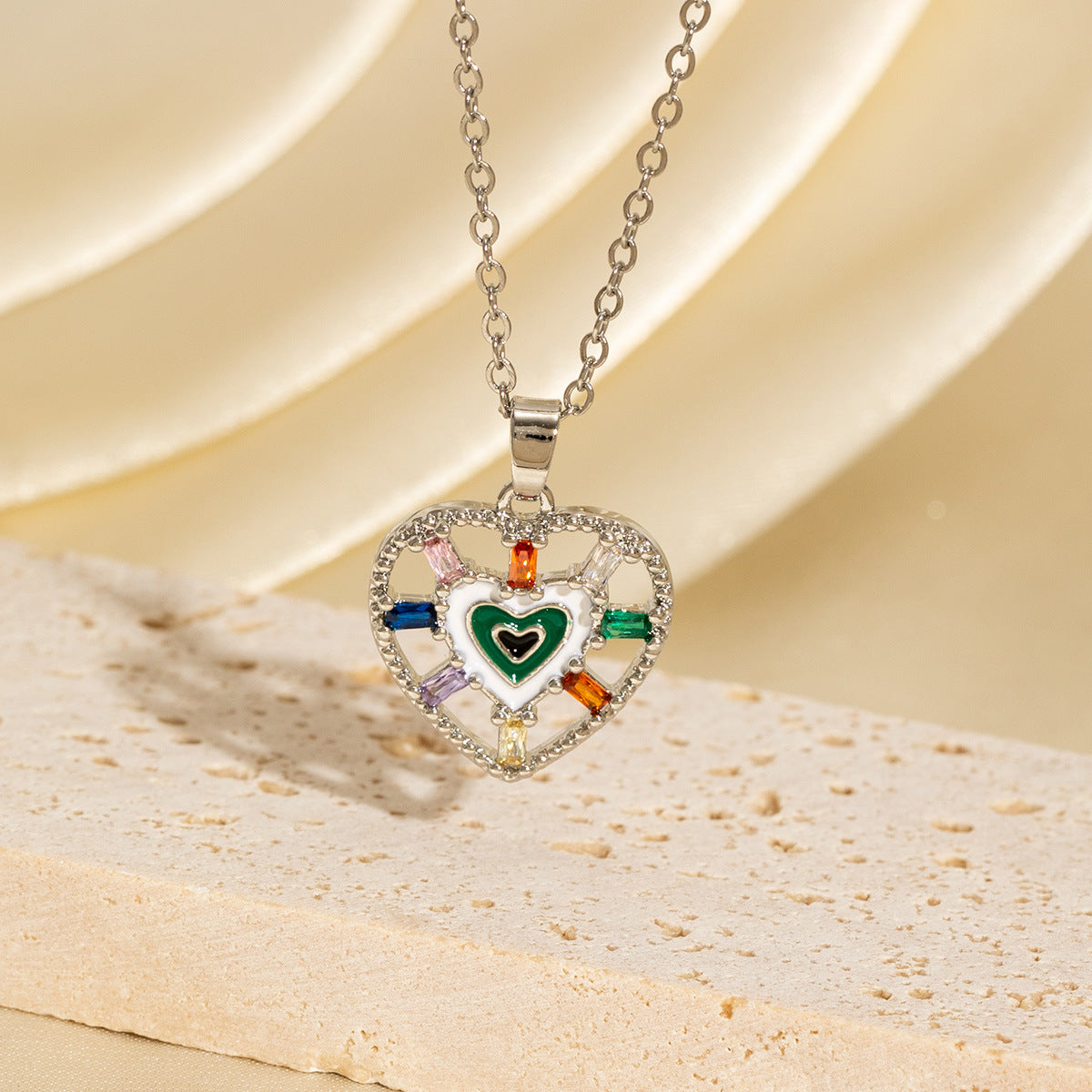 Niche-designed Heart Necklace With Accessories