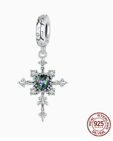 Retro Pattern Cross DIY Pendant Accessories