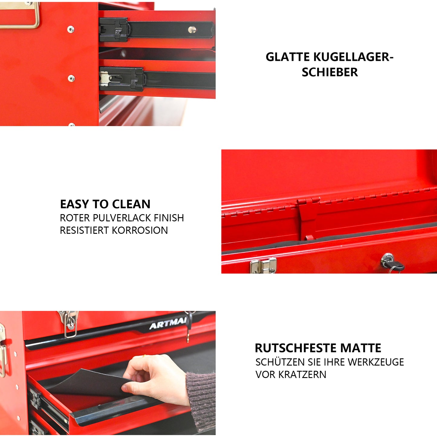 Portable Tools With Four Plugs And Equipment Containers With Metal Locks, Packing Devices With Integration Into Cooling Tanks-Red&Black Red&Black