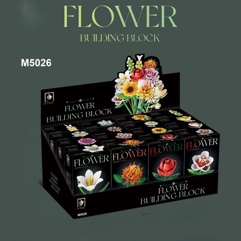 Building Blocks Flower Small Particle Assembly Children's Toys