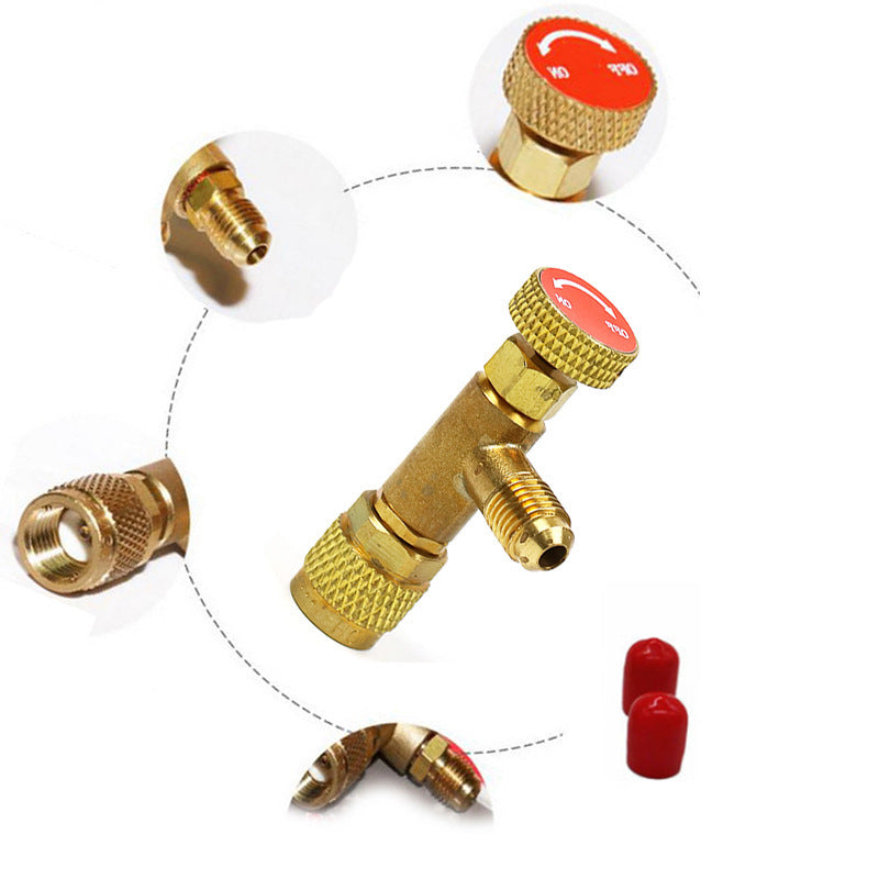 Air Conditioning Feeding Safety Valve R410A R22 Adapter