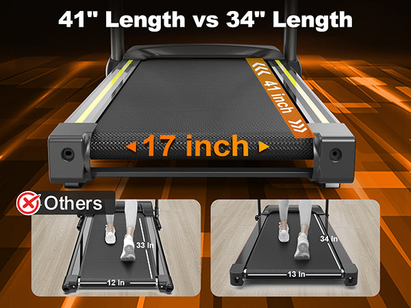 3.5  Portable Foldable Treadmill With Handles  Slope Home Walking Running Treadmill 0.5-7.5 MPH 330 Lb Weight Capacity