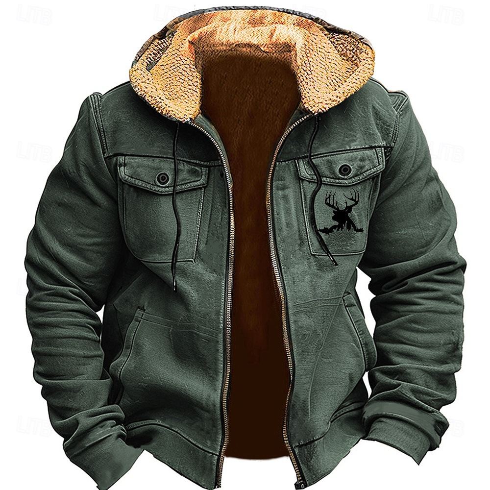 Seasonal Double-layered Thick Fleece-lined Cotton Coat