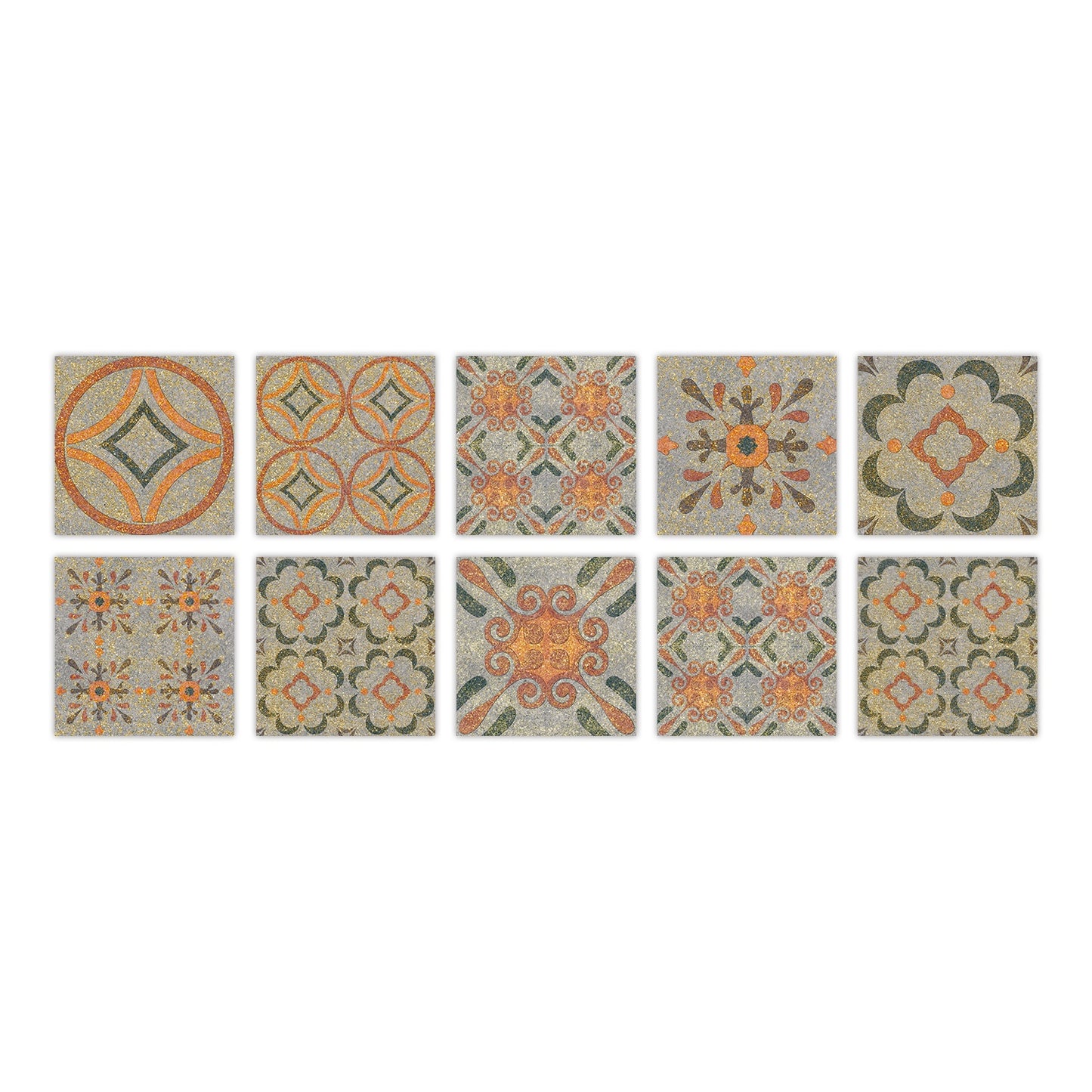 Kitchen Oil- And Water-Resistant Wall Stickers Imitating Tiles