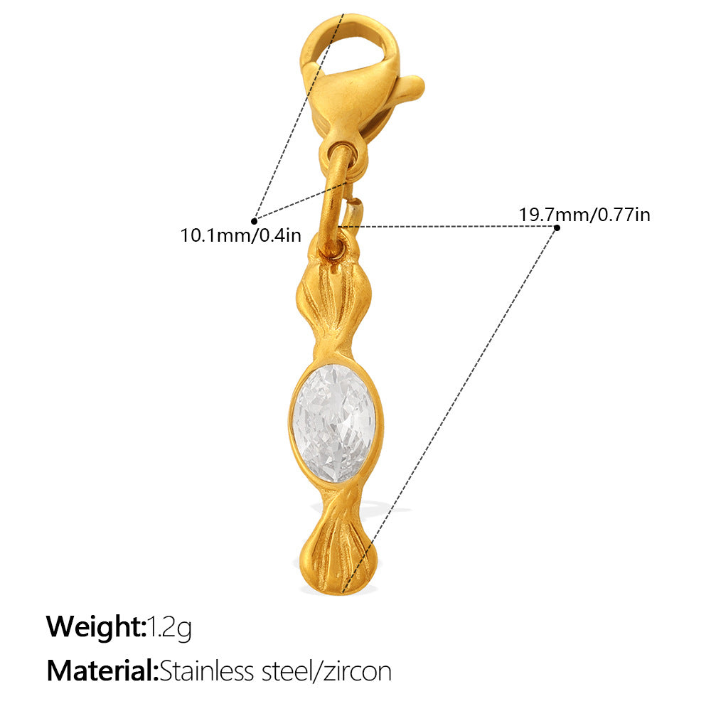 Cute And Sweet Style Pizza Candy Food Series Lobster-shaped Pendant For DIY Bracelet Or Necklace, Exquisite Accessories