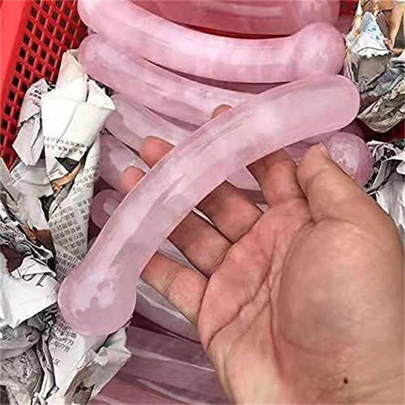 1pc Natural Anti Age Tool Rose Quartz Stone Massage Wands St