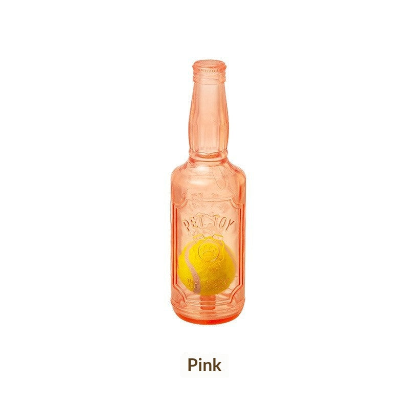 Pet Interactive Dog-Sounding Tennis Ball Bottle
