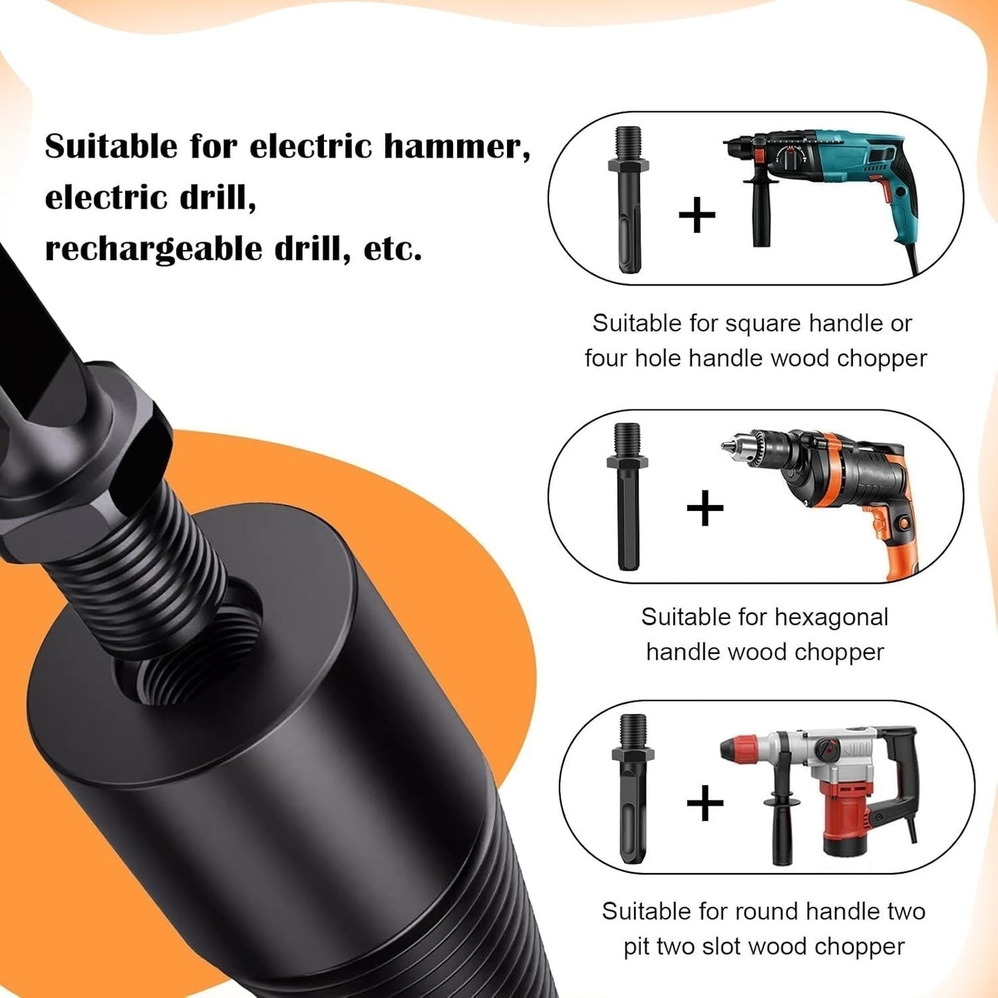 5-piece Drilling And Splitting Set, 32mm Wood Drill Bit With 3 Drill Bits And Storage Box, Tools For DIY Enthusiasts