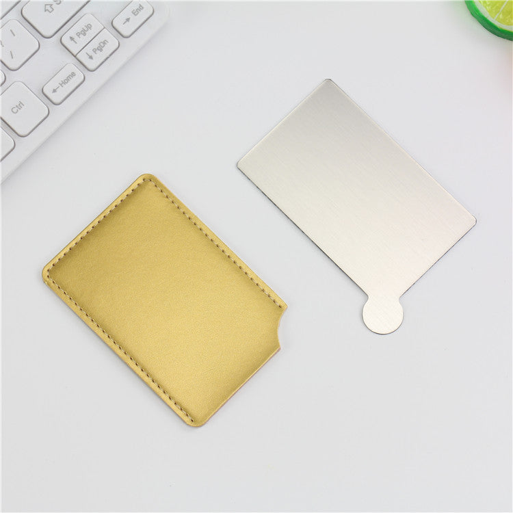 Stainless Steel Mirror Makeup Card Mirror Gift Portable Mirror