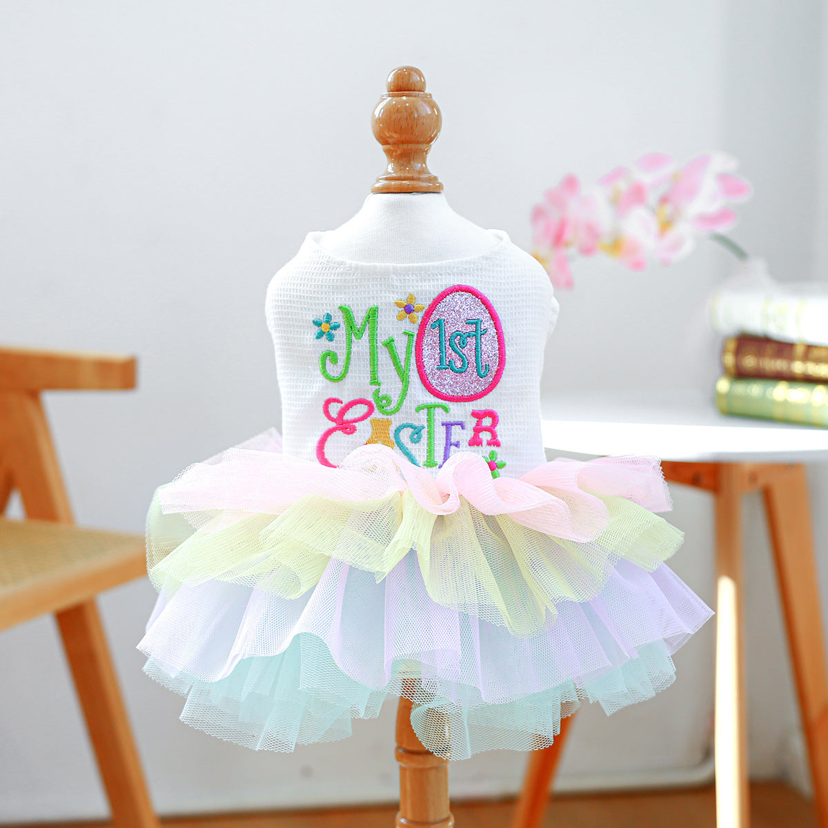 Holiday Pet Clothes For Cats And Small Dogs Happy Birthday And Easter Shirt Ballet Tutu