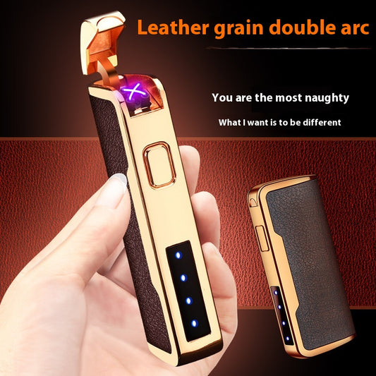 Multifunctional Wind Proof Zone LED Light With Power Display USB Charging Windproof Lighter