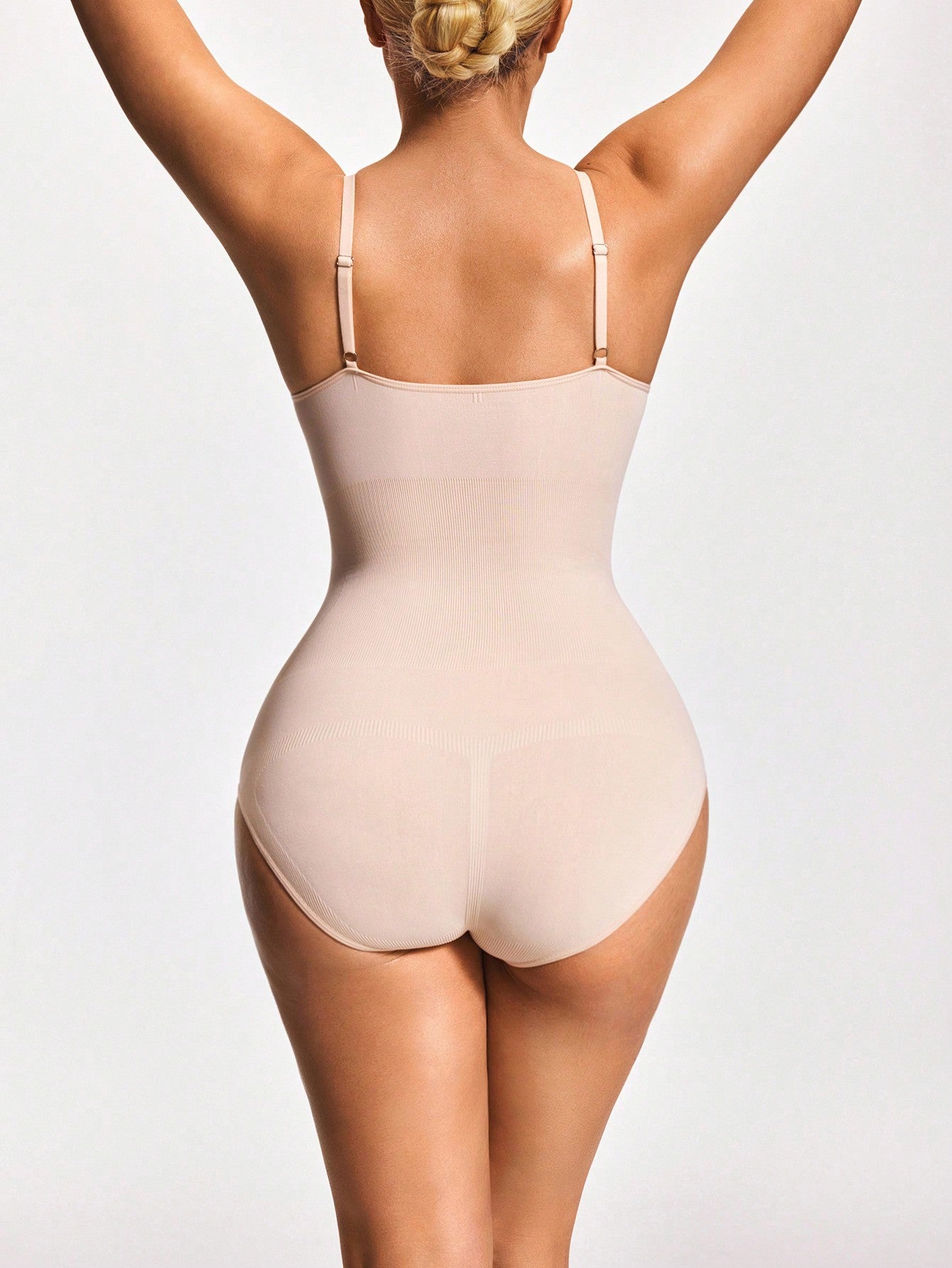 Adjustable Strap Full Body Shapewear Bodysuit - Bust Lift, Tummy Control & Butt Enhancement