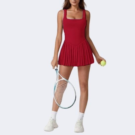European And American-style Outdoor Sports Anti-exposure Quick-drying Breathable Yoga Pleated Tennis Skirt